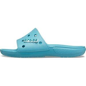 CROCS Unisex Classic Slide‎ Sandals Women's 11 Men's 13 AQUA Open Toe 206121-4SL